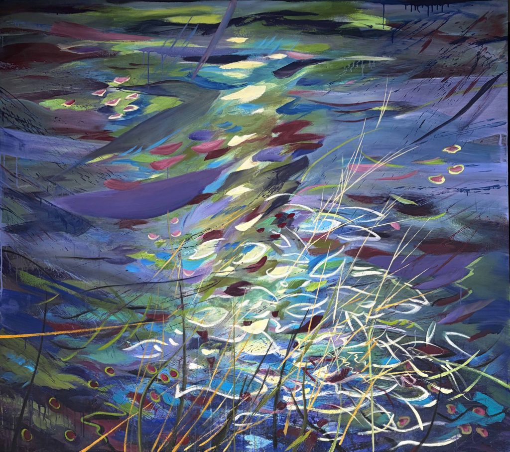 Schwarm II 2025 140 x 160 cm Arcyl auf Leinwand